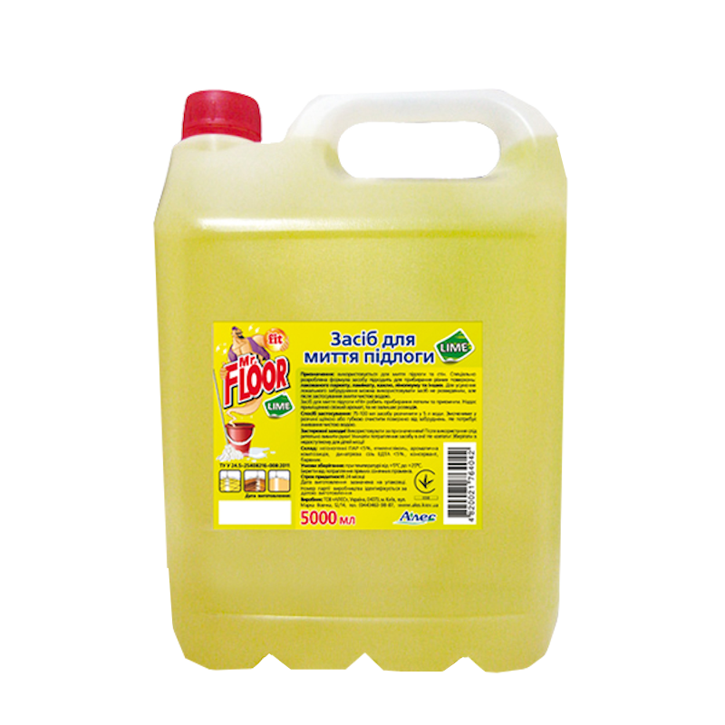 Засіб для миття підлоги Fit MR.FLOOR Лайм, універсальний, 5 л